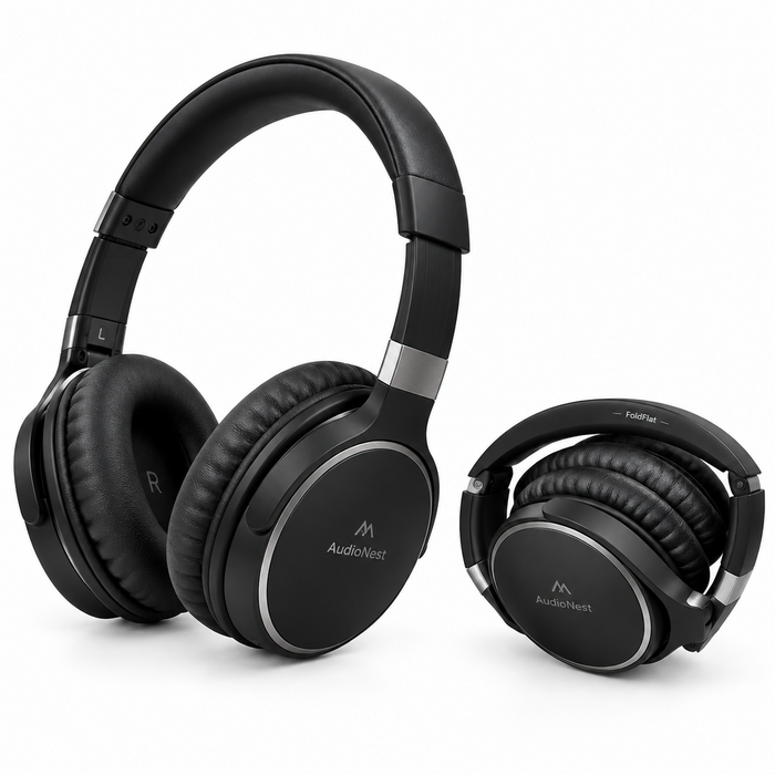 AudioNest FoldFlat On-Ear Headphones