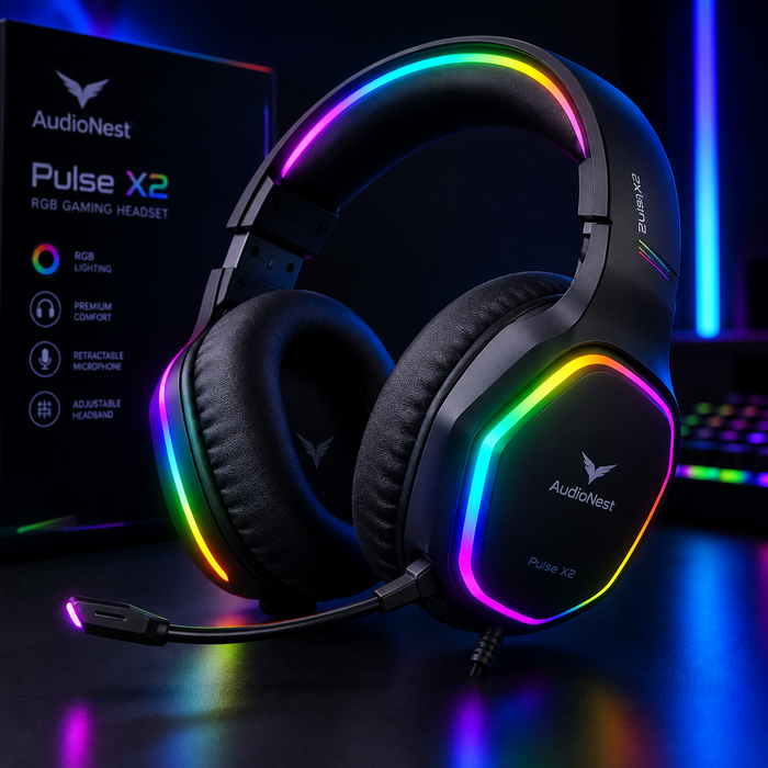 AudioNest Pulse X2 RGB Gaming Headset