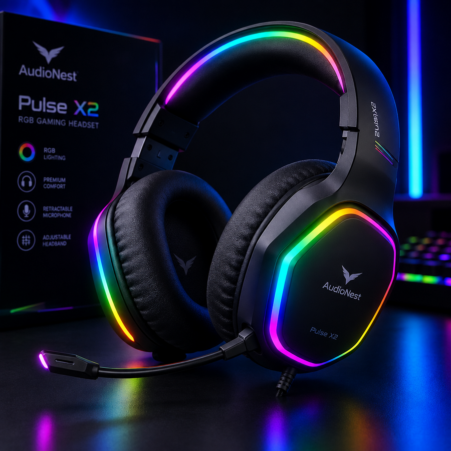 AudioNest Pulse X2 RGB Gaming Headset
