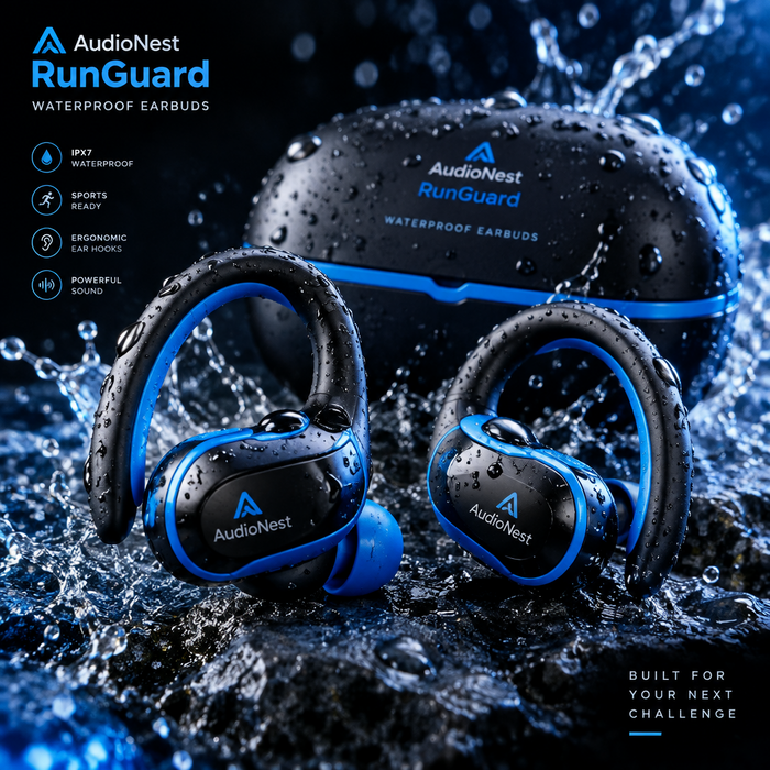 AudioNest RunGuard Waterproof Earbuds