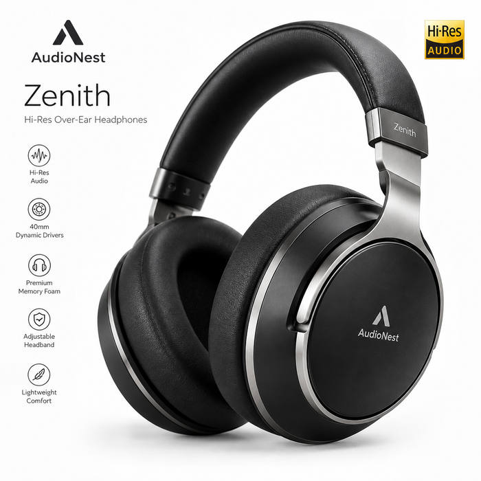 AudioNest Zenith Hi-Res Over-Ear Headphones